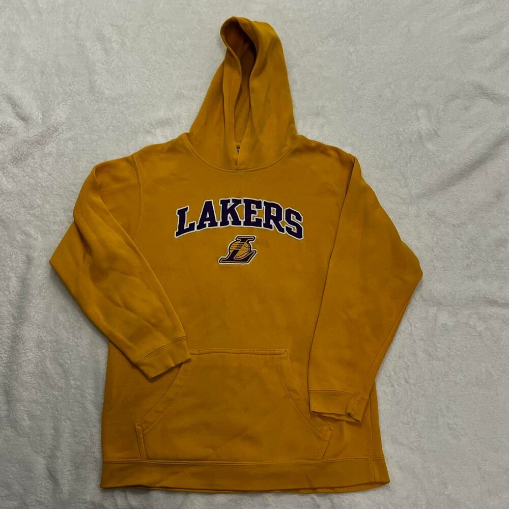 Nba Men's Yellow and Gold Hoodie